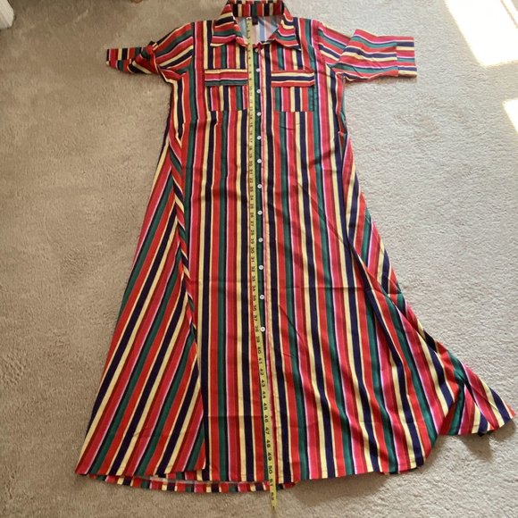 Super Cute Maxi Shirt Dress - Picture 7 of 7